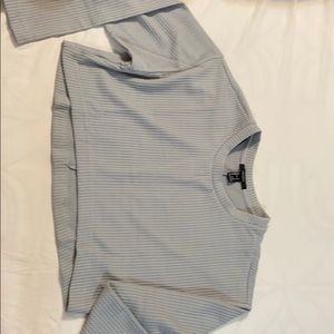 Knit Top Long Sleeve Light Grey